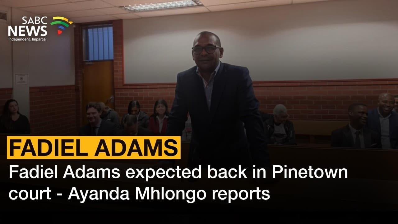 Fadiel Adams critisises authorities claiming arrest without warning