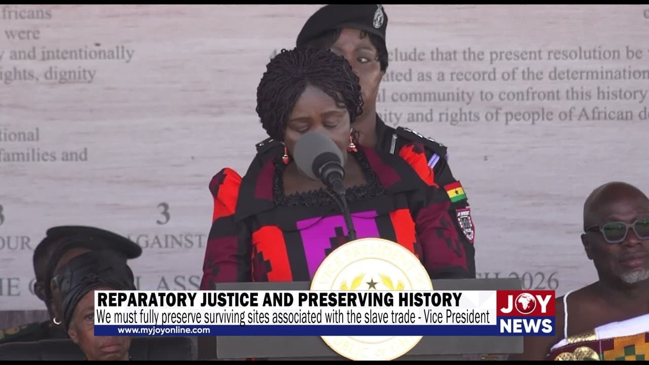 Recognition of reparatory justice creates responsibility for Ghana – Vice President