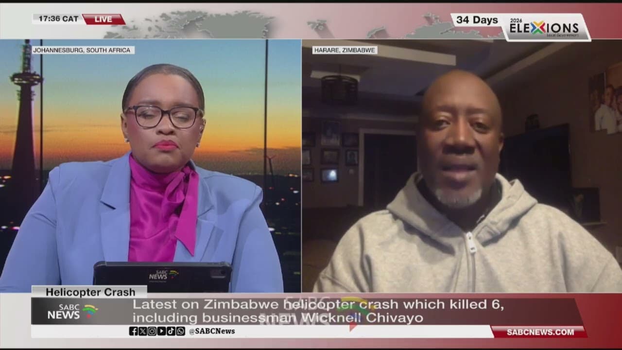Zimbabwe police revise death toll in Chivayo helicopter crash to five