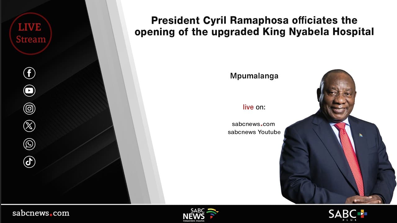 LIVE: Ramaphosa officiates opening of King Nyabela Hospital