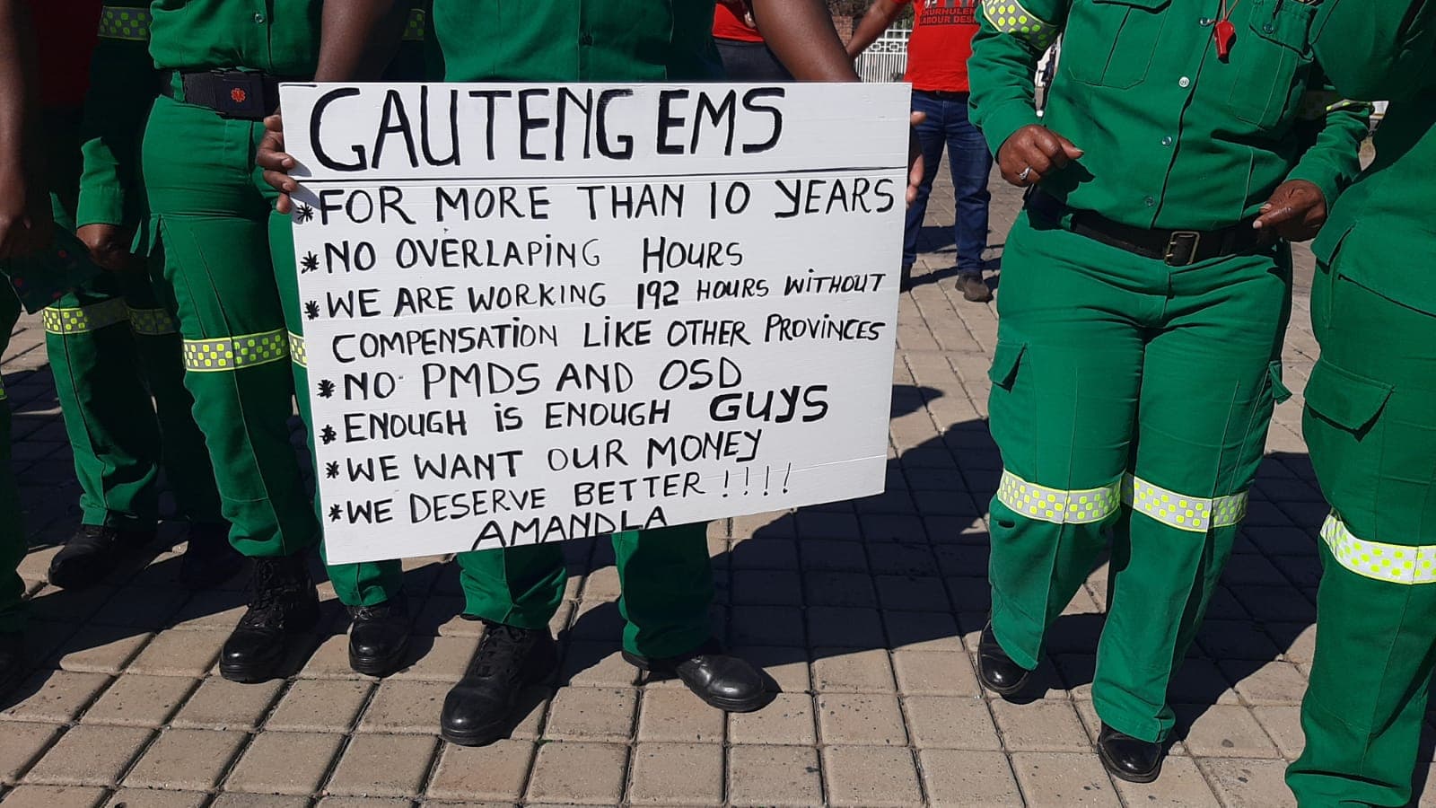 ‘I have been victimised’: More than R4k ‘deducted’ from Gauteng EMS workers who refused unpaid overtime