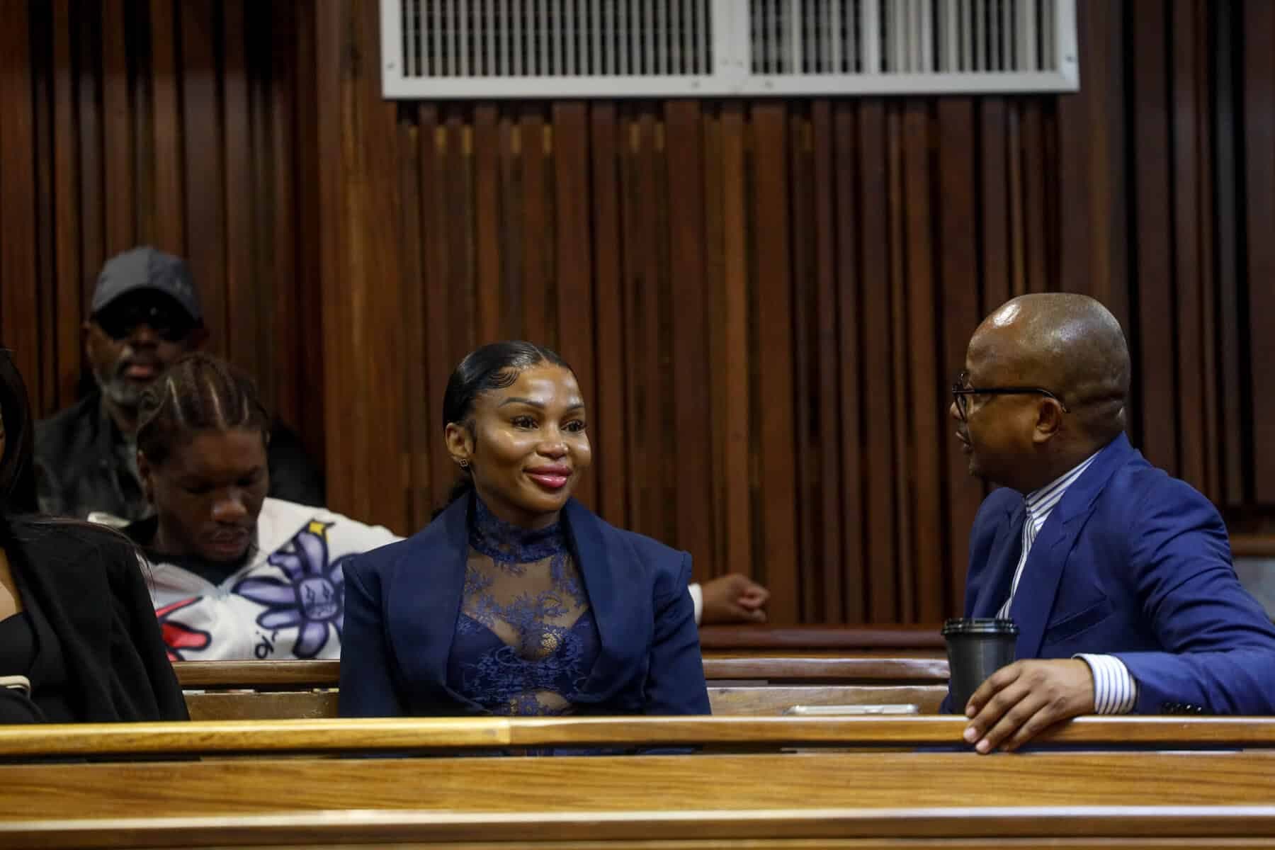 Tebogo Thobejane watches on as Cat Matlala pleads not guilty – and her court outfit becomes a talking point