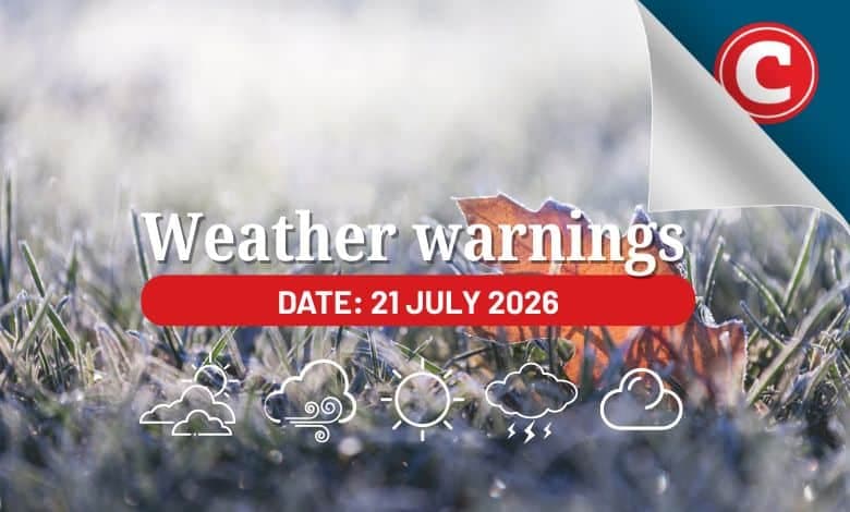 Weather alert: Fine and cool Tuesday expected with cold in KZN southwest