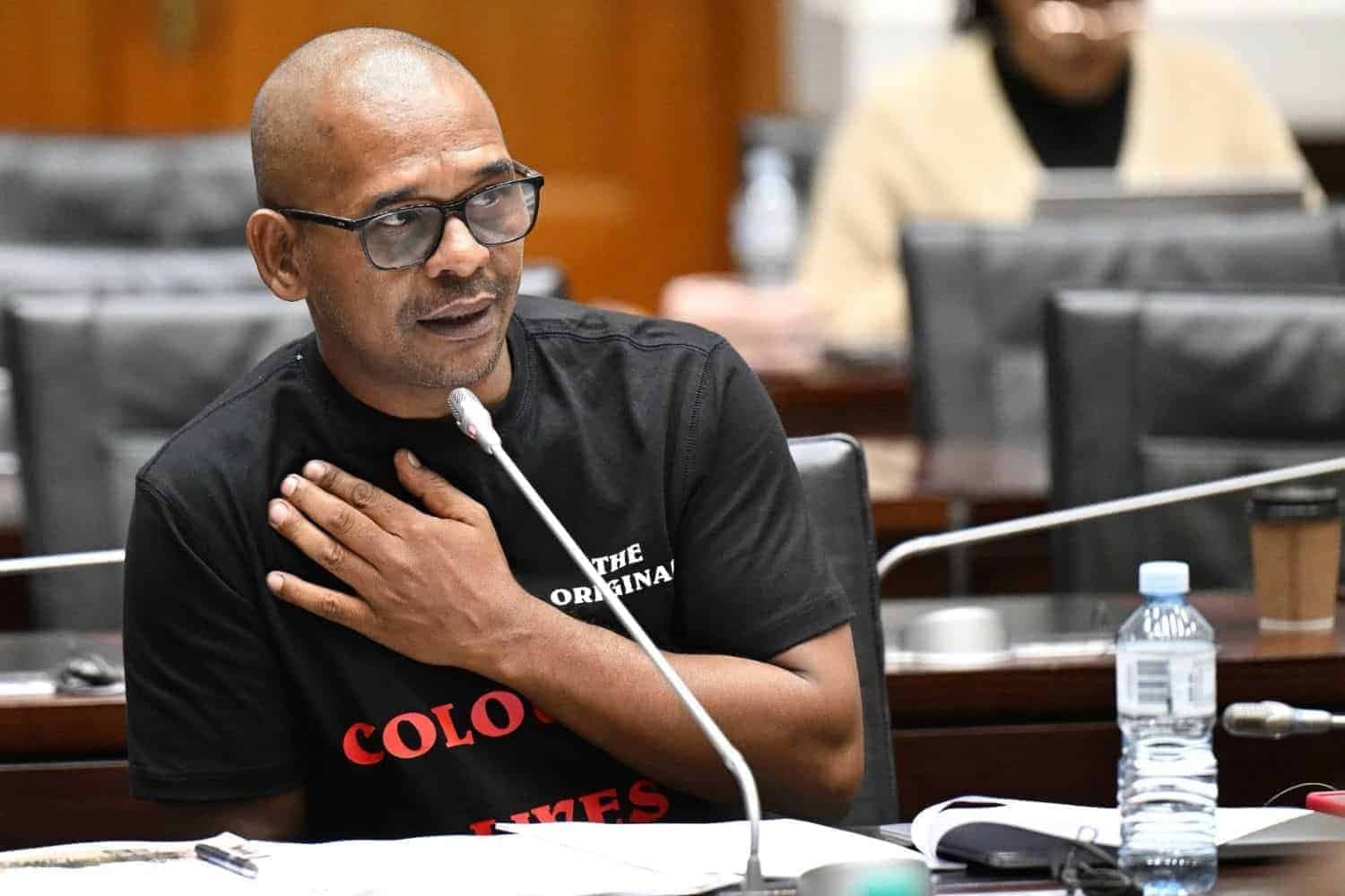 Suspended MP Fadiel Adams back at Madlanga Commission amid laptop excuse