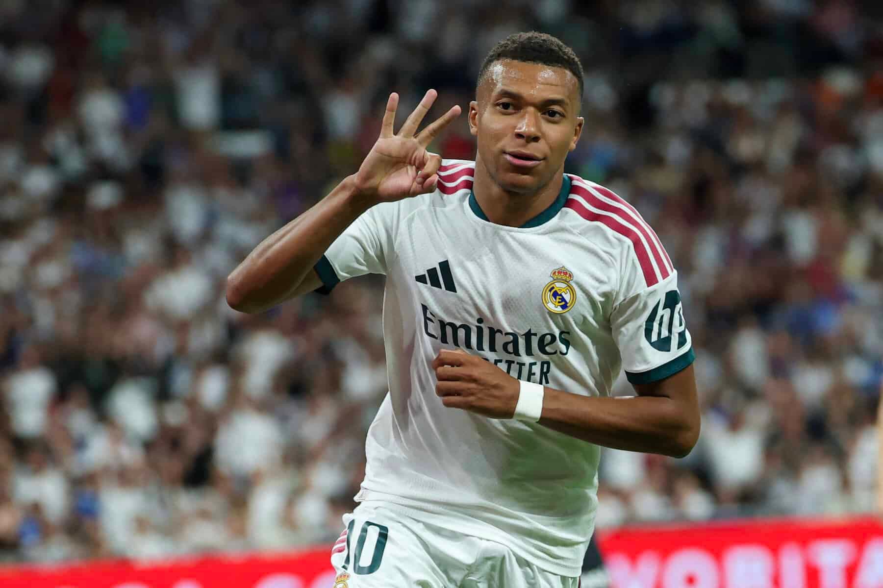 Mbappe hits treble as Real Madrid thrash Real Sociedad