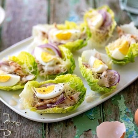 Recipe of the day:Leftover chicken and egg salad cups