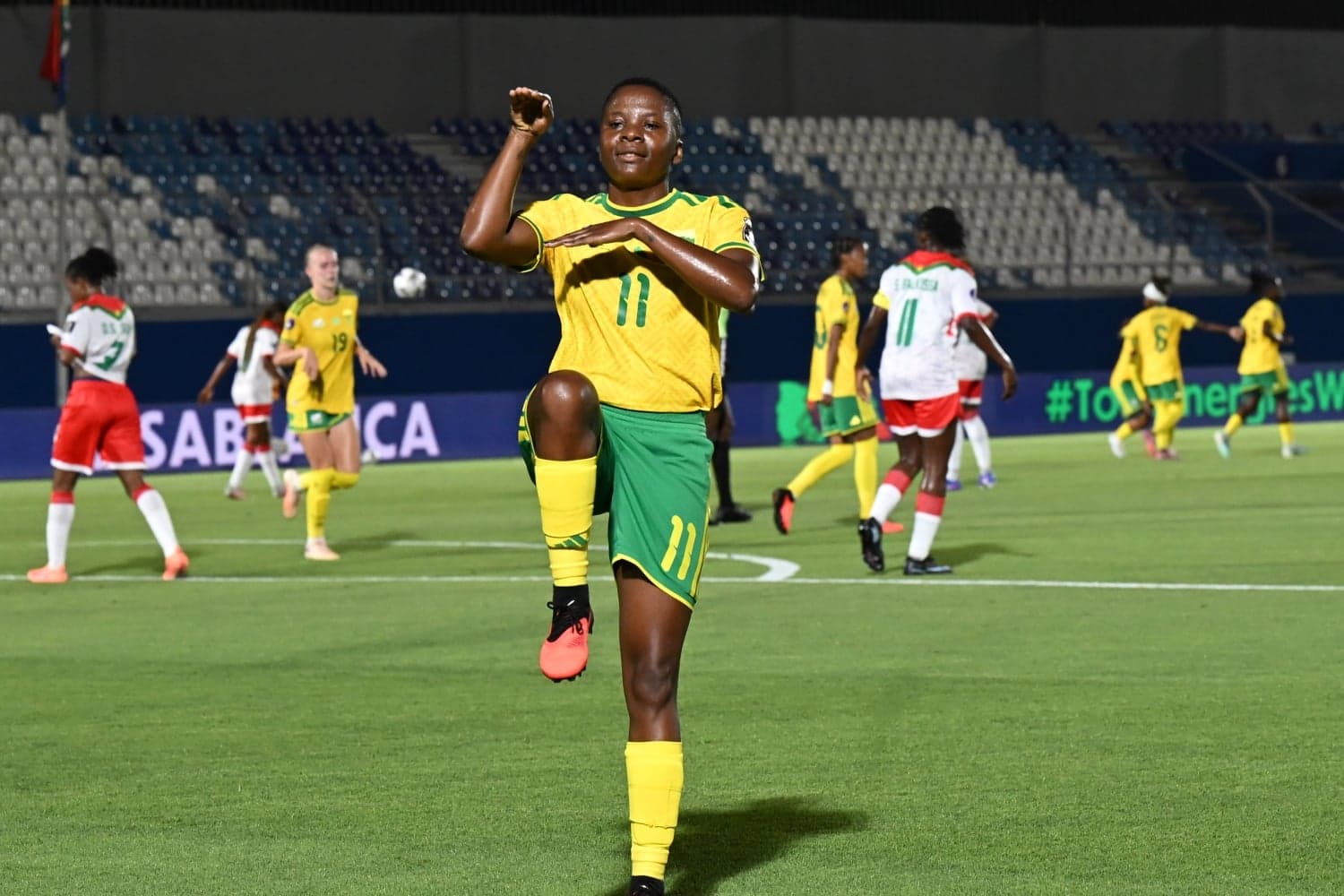 Kgatlana strikes as Banyana reach WAFCON quarter-finals