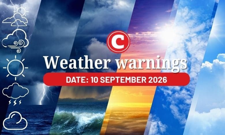 Weather alert: Partly cloudy and cool conditions with isolated showers possible