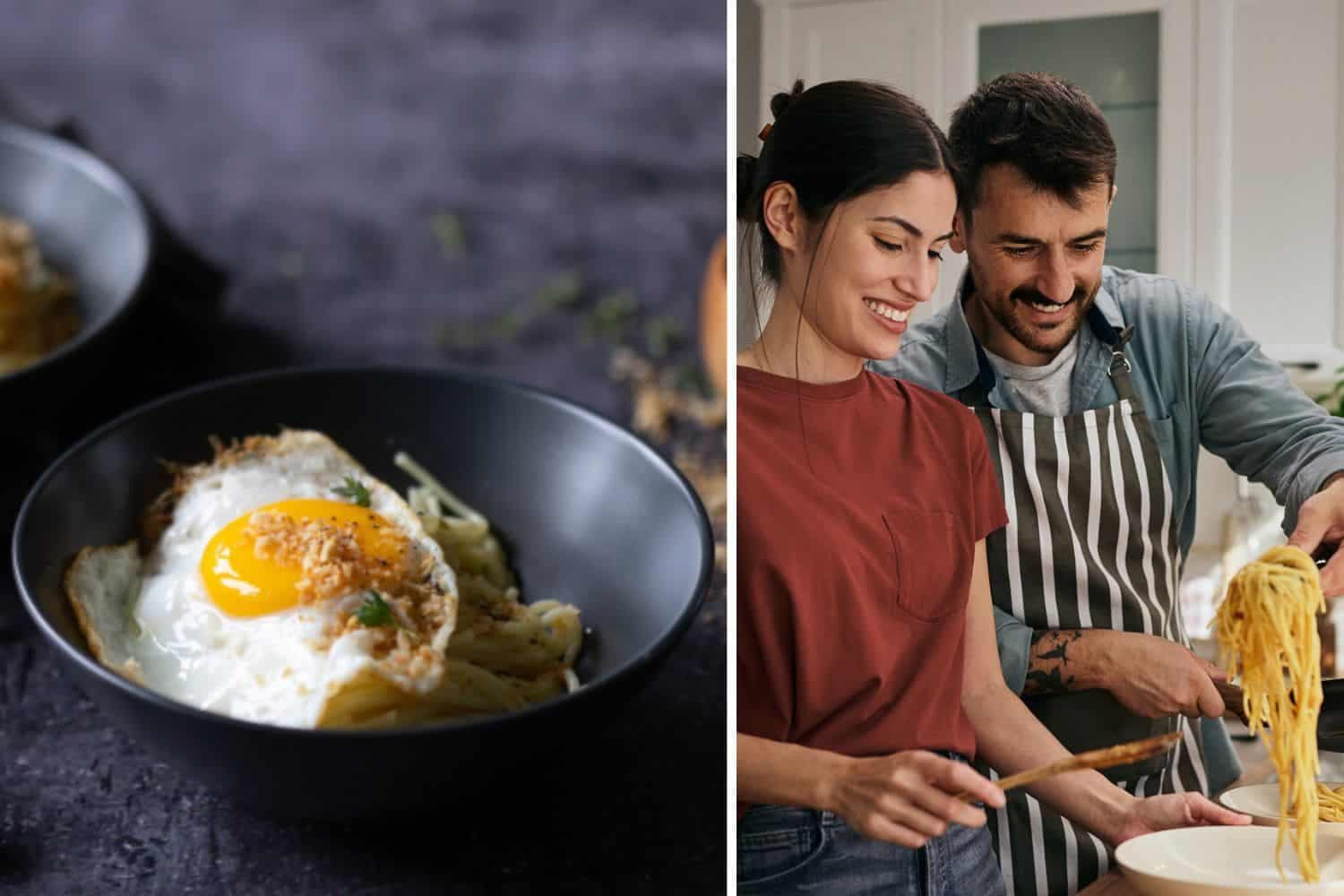 Recipe of the day: Spaghetti with fried eggs and crispy breadcrumbs