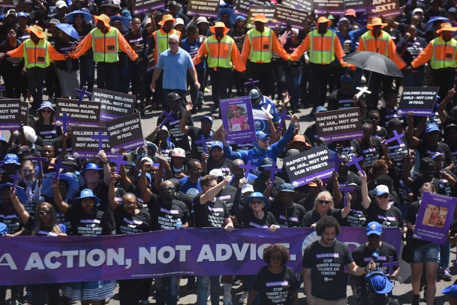 ‘Women have lost faith in the justice system’: DA marches against murder and GBV