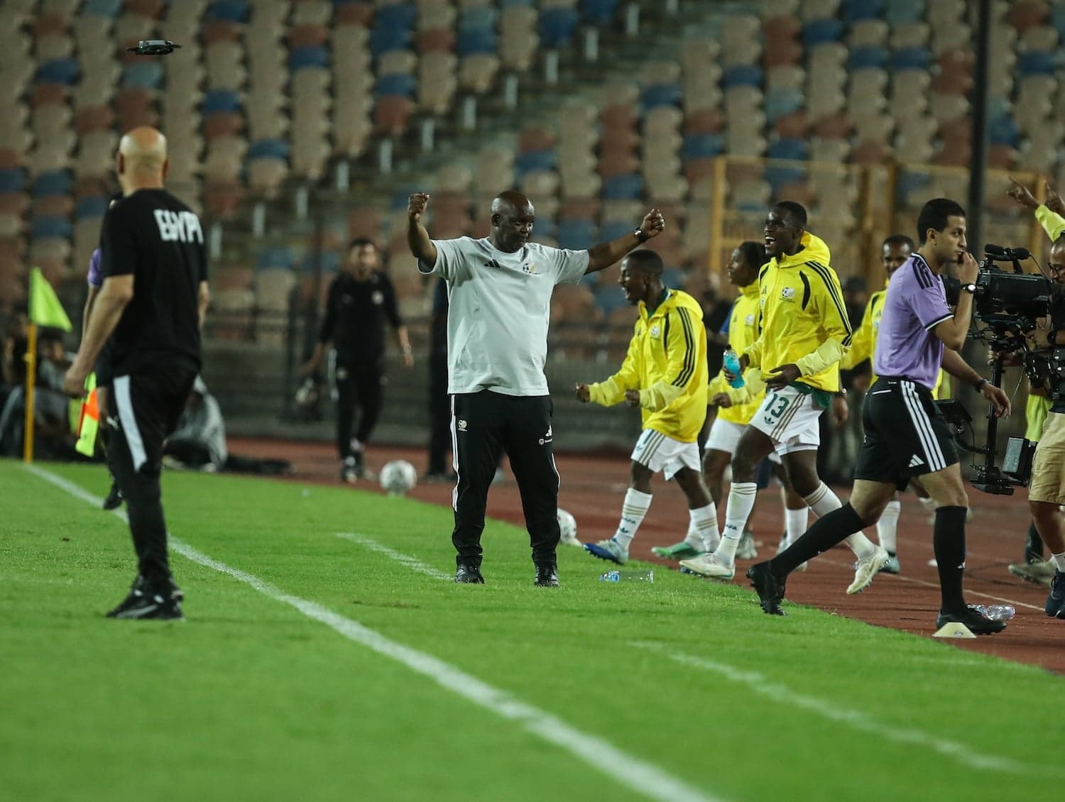 Pitso praises young guns as Bafana stun Egypt