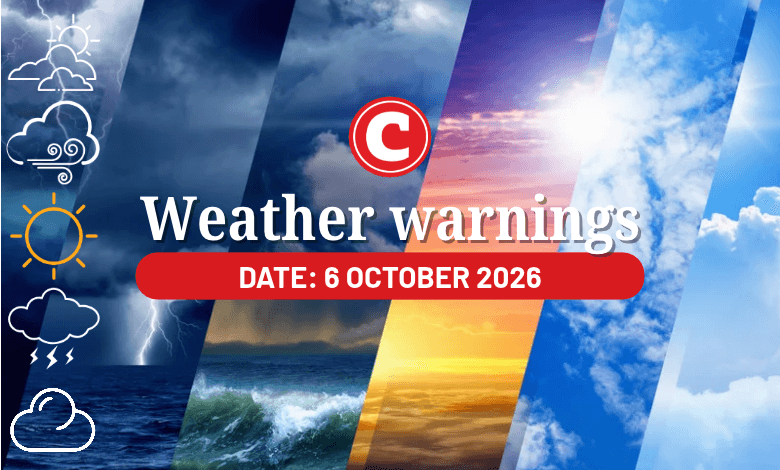 Tuesday’s weather: Thunderstorms, strong winds and rough seas