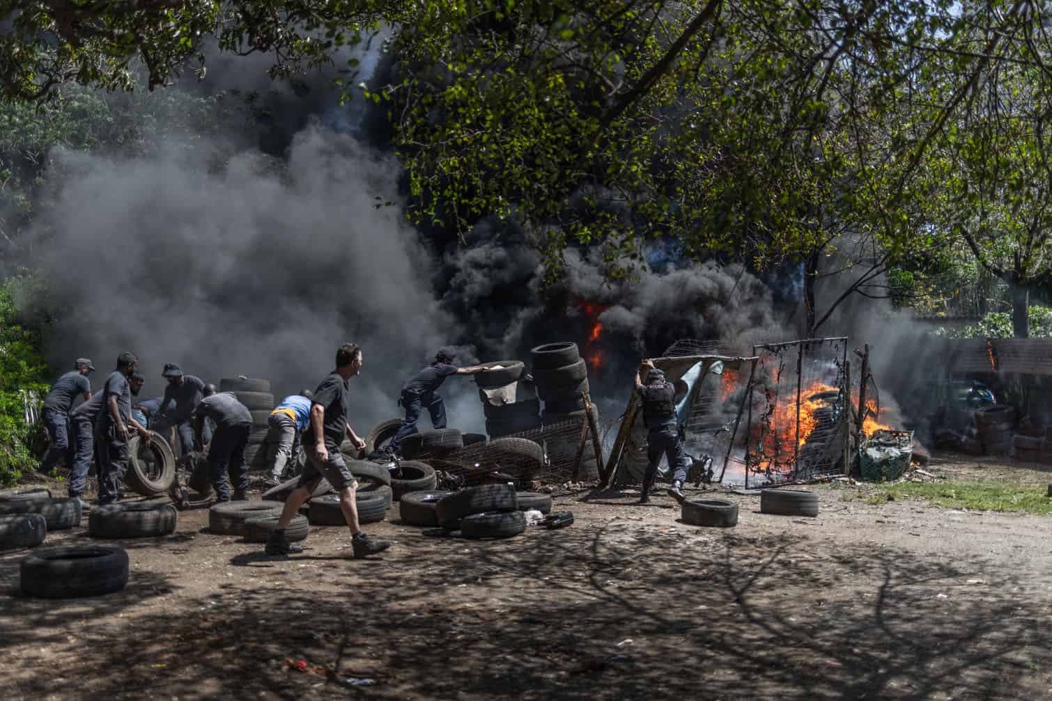 24 hours in pictures: Durban anti-immigration protest, Proteas training and more
