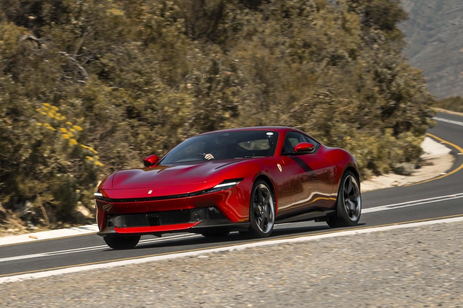 Grand touring of the dynamic kind in the Ferrari Amalfi