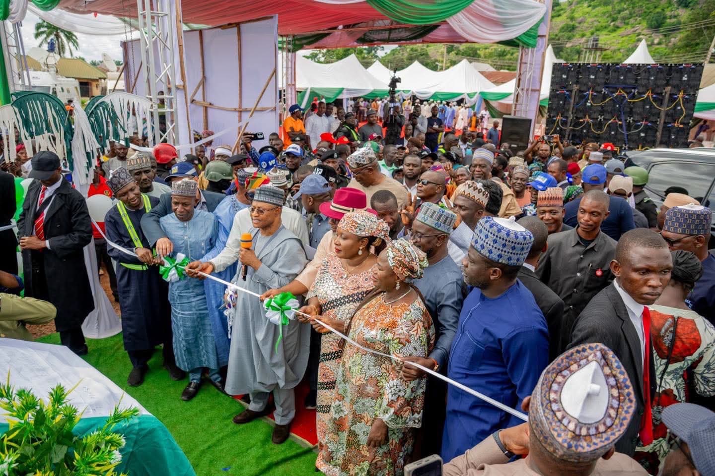 Governor Sani commissions five township roads in Kwoi