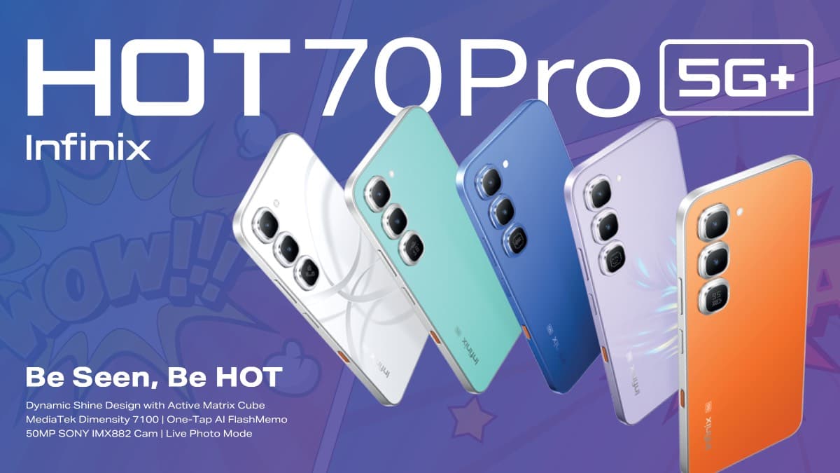 Infinix officially launches HOT 70 Pro in Nigeria with Active Matrix Cube, IP68 Water Resistance and 5G
