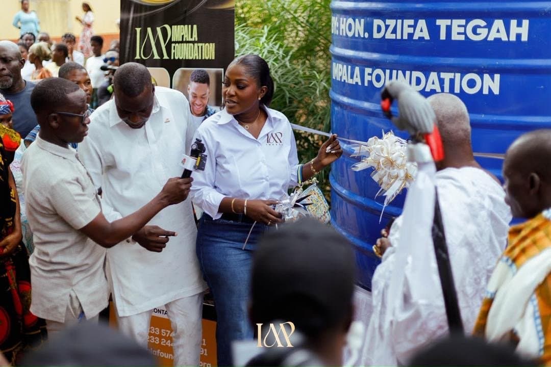 Dzifa Tegah commissions 10 mechanised boreholes at to address water crisis in Vume