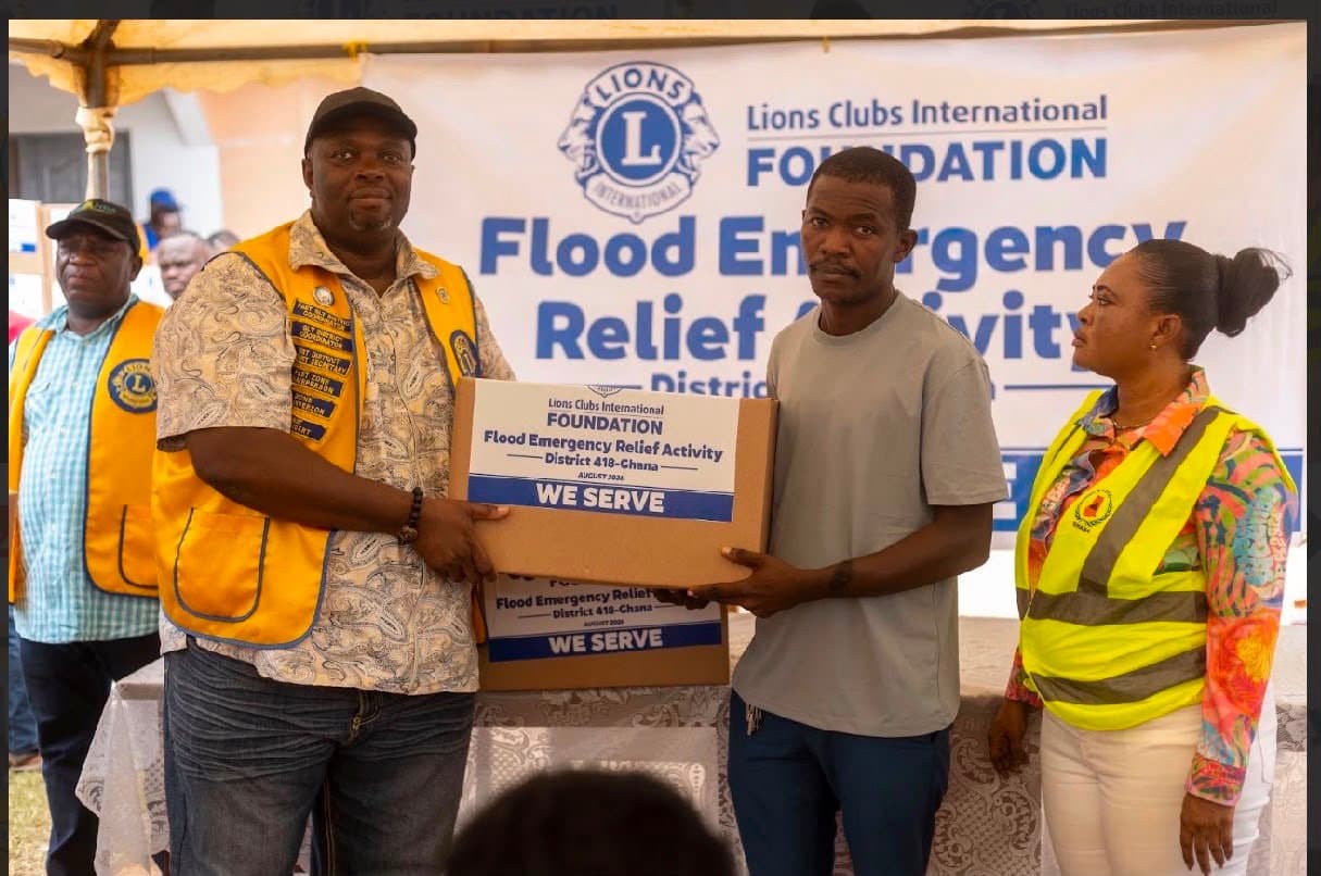 Lions Clubs International extends flood relief support to flood victims across Ghana