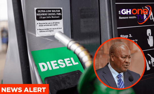 Mahama orders GH¢2 per litre diesel price reduction amid transport fare hike threats