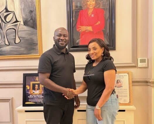Okai Mintah informs UK High Commissioner of NDC youth organiser bid, seeks support