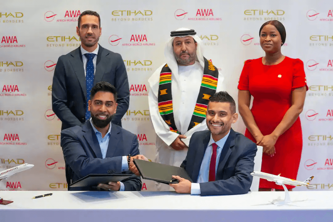 Etihad Airways, Africa World Airlines sign strategic partnership agreement 