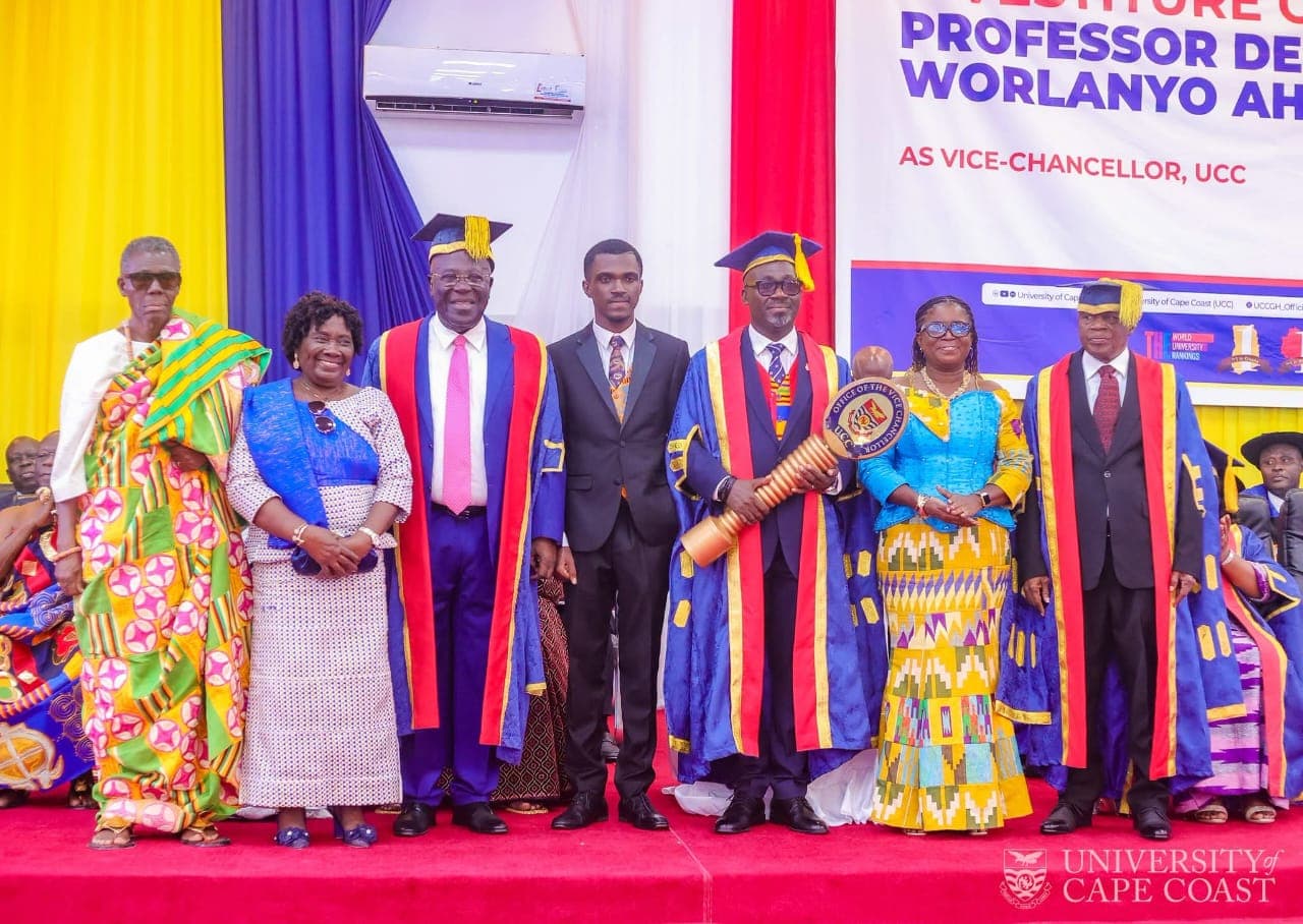 UCC inducts Prof. Aheto as Vice-Chancellor   