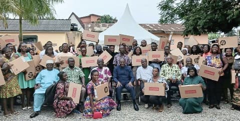 Afenyo-Markin donates laptops to teachers in Effutu
