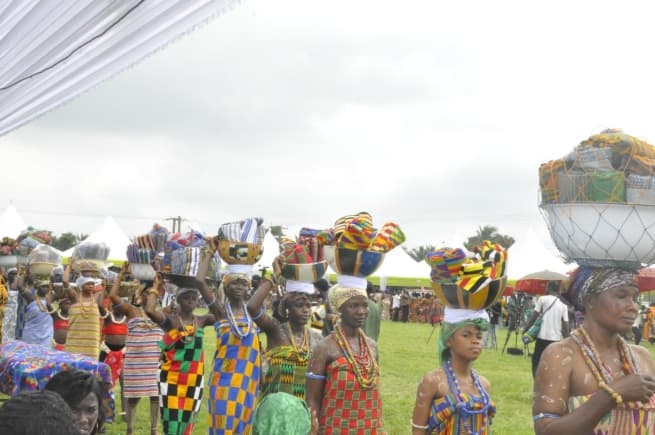 Agotime rounds off kente festival