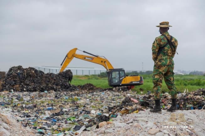 Work commences to reclaim Lafa water retention basin at Mallam in Accra