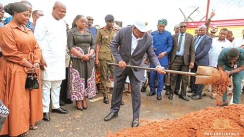 President Mahama cuts sod for multiple airport projects