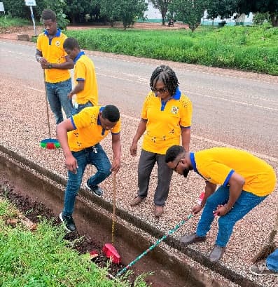 VR:ECG supports sanitation  exercise in Dambai