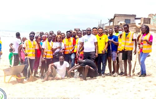 AC4NCA leads community beach clean-up to tackle marine pollution in Chorkor