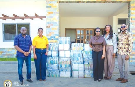 Fon Group donates exercise books to GETFund to support education 