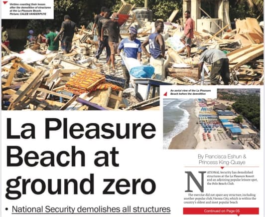 Bawumia on redesigning space at La beachfront to meet standards and assist operators to run it