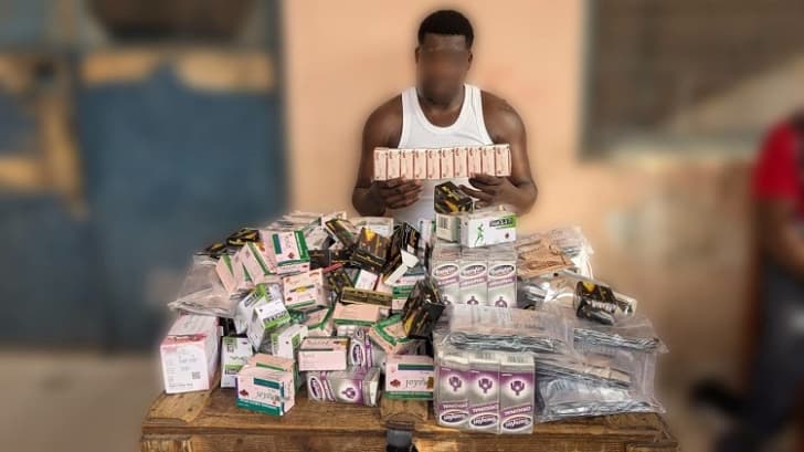 Police arrest eight over suspected narcotics, unregulated pharmaceutical sales at Okaishie Drug Lane