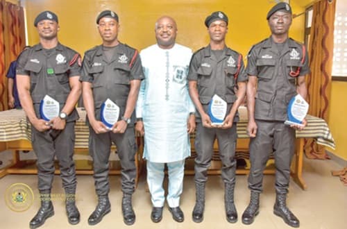 4 Police officers honoured for dismantling robbery gang in Upper West 