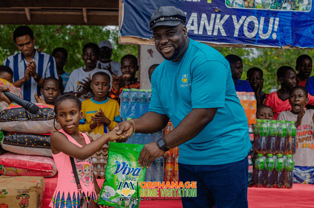 Fondation Ahobah feeds more than 200 children, donates supplies to Kasoa orphanage