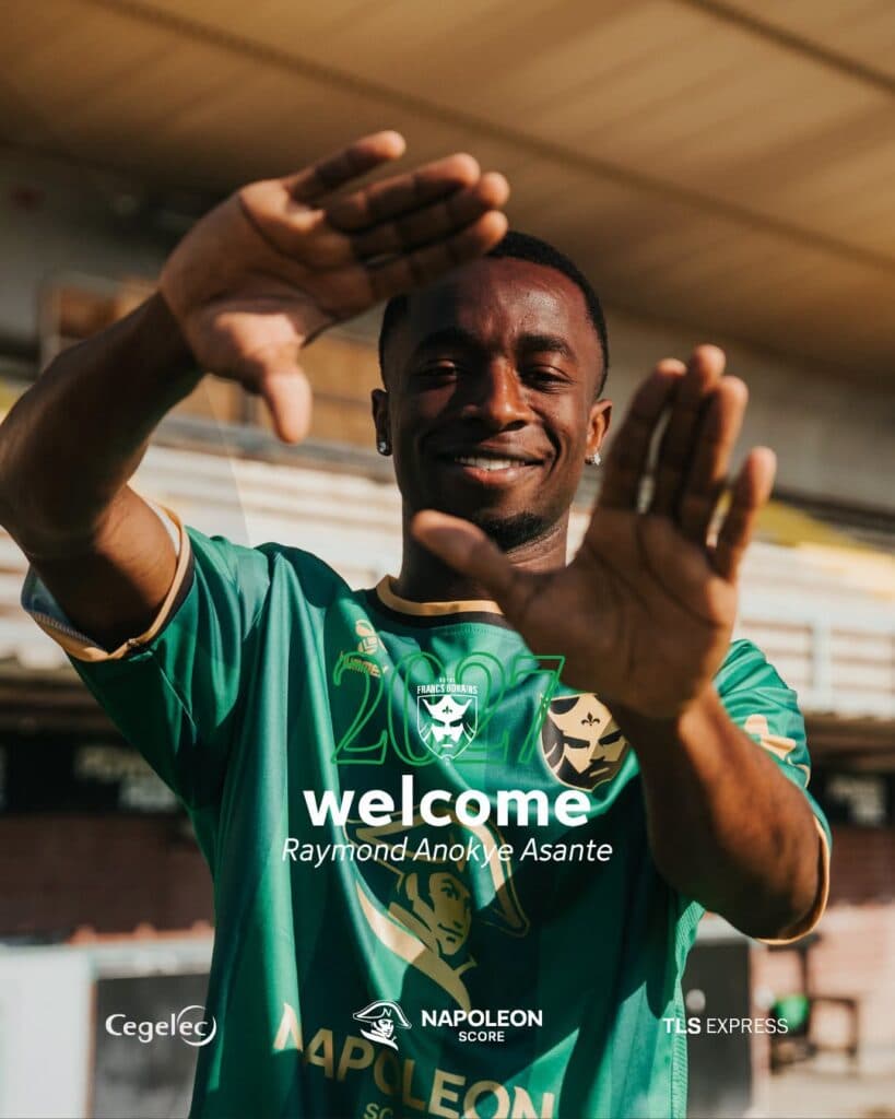 Raymond Asante joins Belgian Challenger Pro League side Royal Francs Borains on loan