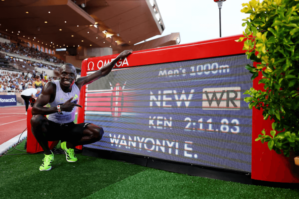 Kenya’s Wanyonyi breaks 1,000m world record