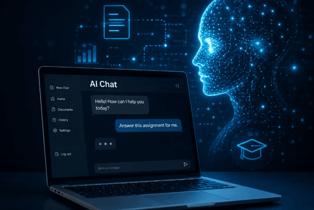 When the assignment has two authors: One human, one AI