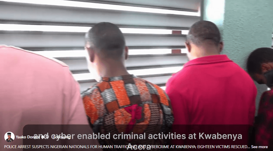 Five suspects arrested for alleged human trafficking in Kwabenya, 18 victims rescued