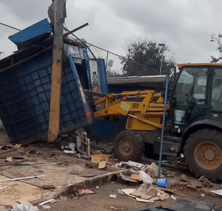 KMA taskforce demolishes unauthorized structures around Baba Yara Sports Stadium