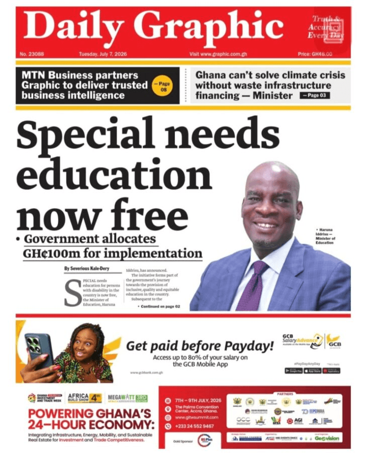 Today’s Front pages: Tuesday, July 7, 2026