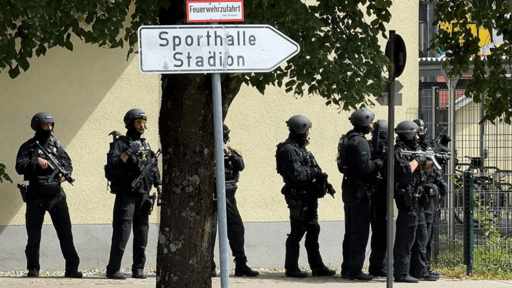 Teenager arrested after two girls, 13, seriously injured in German school attack