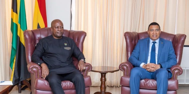 Mahama, Jamaican leaders hold bilateral talks to deepen Ghana-Jamaica ties