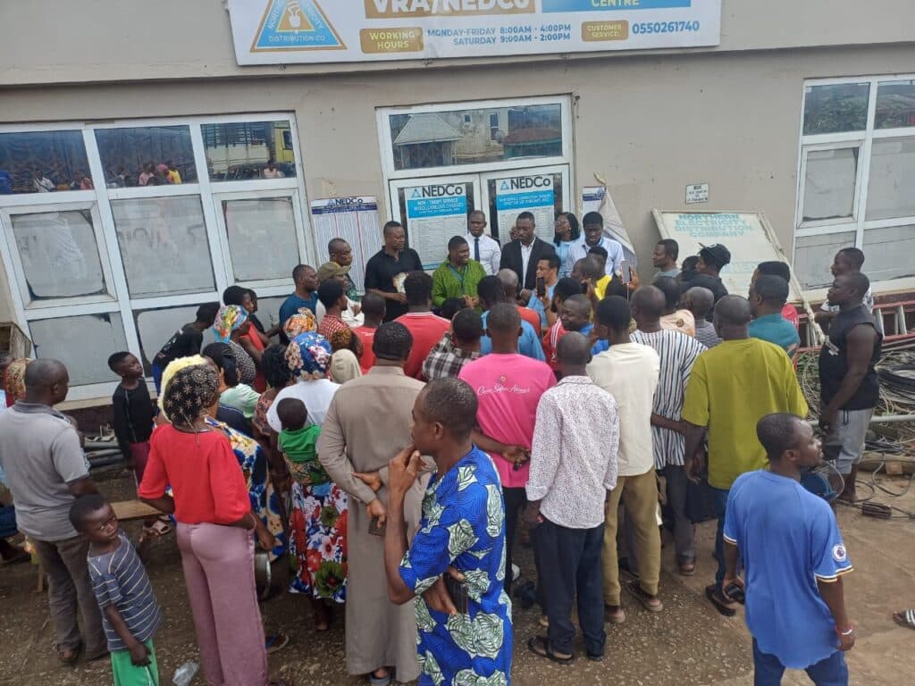 PURC engages Abofour-Dumasua residents over quality-of-service concerns amid faulty transformer