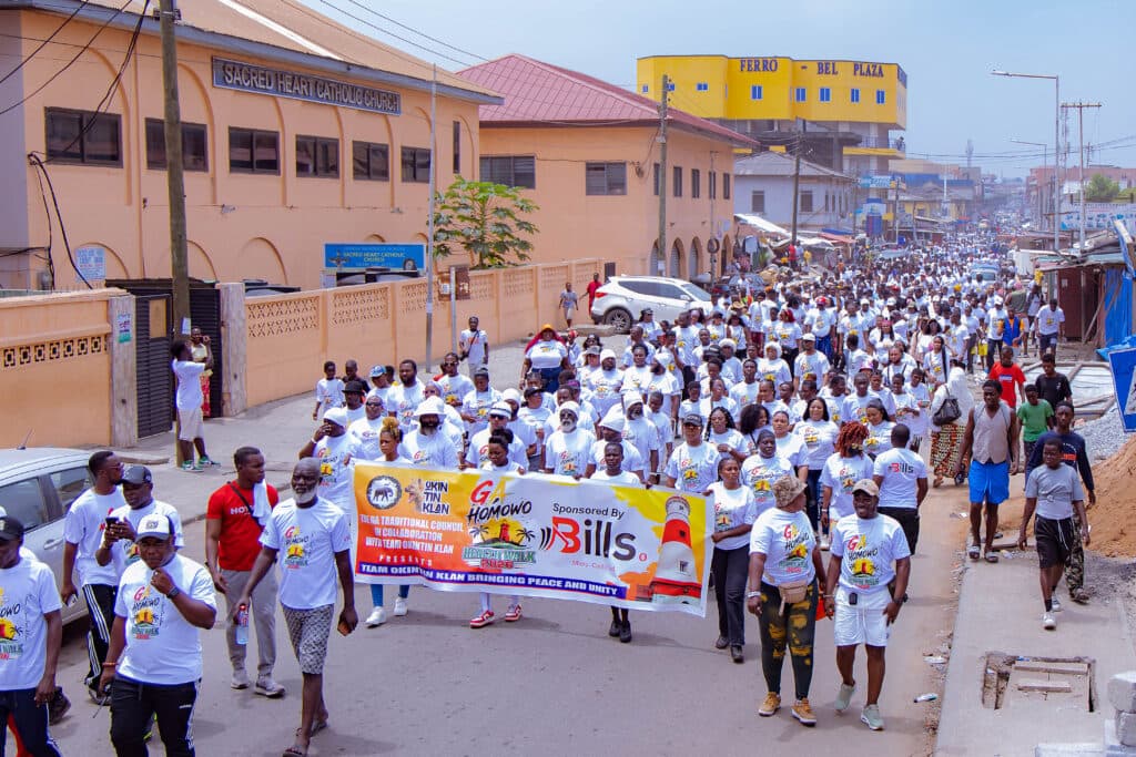 Bills Micro Credit champions health and culture  at ‘Homowo Health Walk’