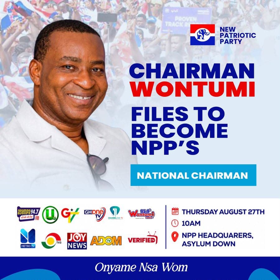 Wontumi to file nomination for NPP National Chairman position on August 27 despite 20-year prison sentence