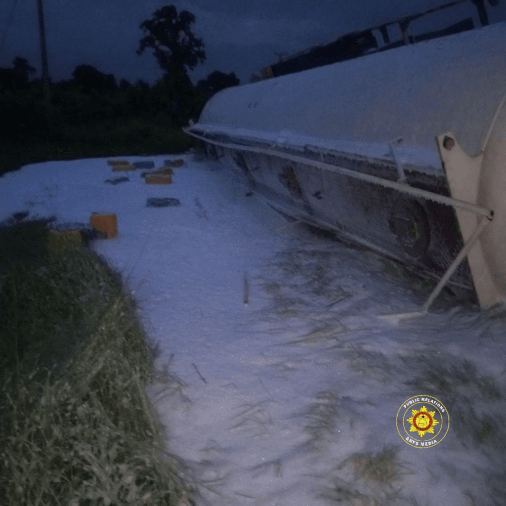 GNFS rescues fuel tanker driver and mate in Tamale