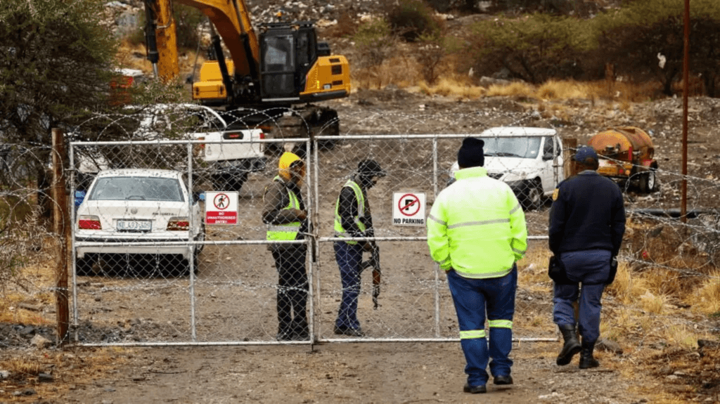 South Africa dump site collapse kills 14 suspected illegal miners